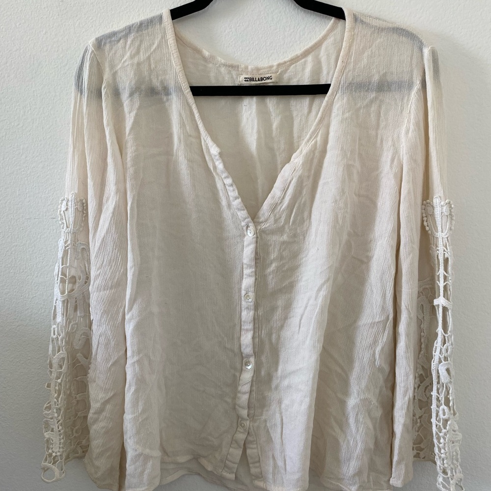 Womens Boho Billabong Lace Top